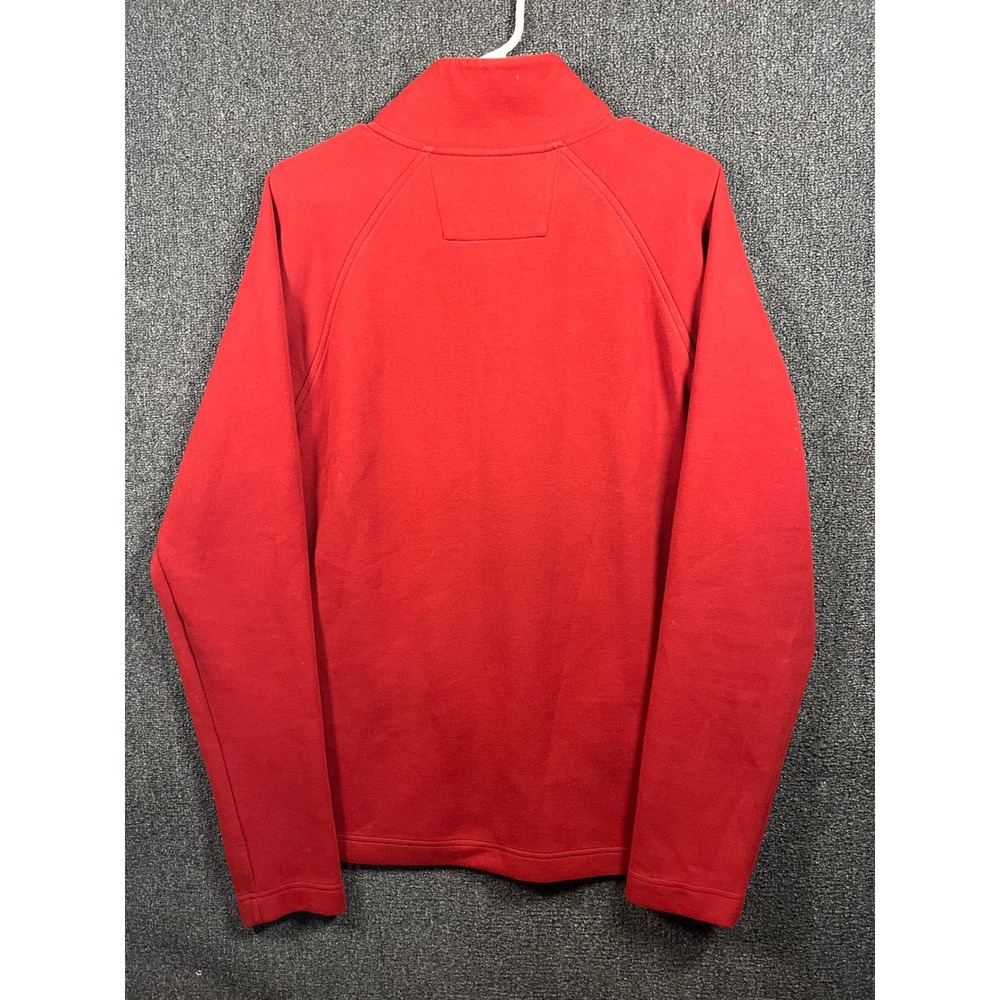 Banana Republic Mens Red Full Zip Mock Neck Raglan Jacket Large - Picture 6 of 8